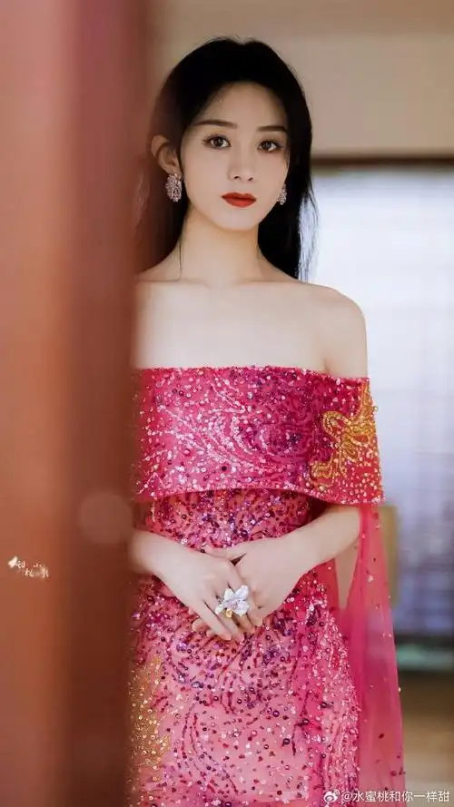 赵丽颖星光大赏粉色裙子##赵丽颖腾讯星光大赏##赵丽颖星光大赏##陪