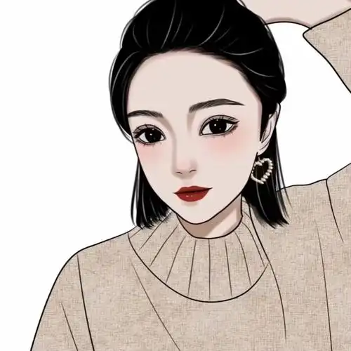 堆糖一婉手绘女生头像