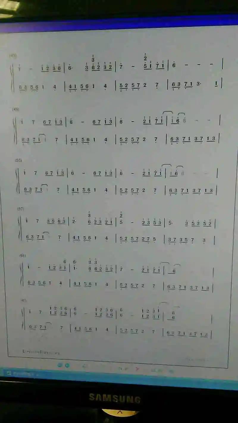 夜的钢琴曲五带伴奏简谱