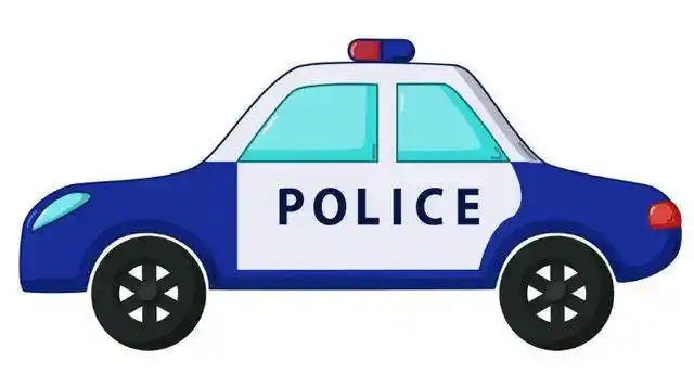 警车简笔画 警车简笔画 儿童简笔画