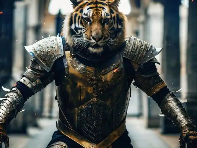 西方魔幻虎战士