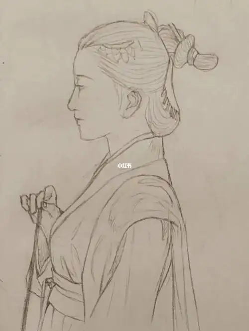 速写宋代汉服复原速写练习