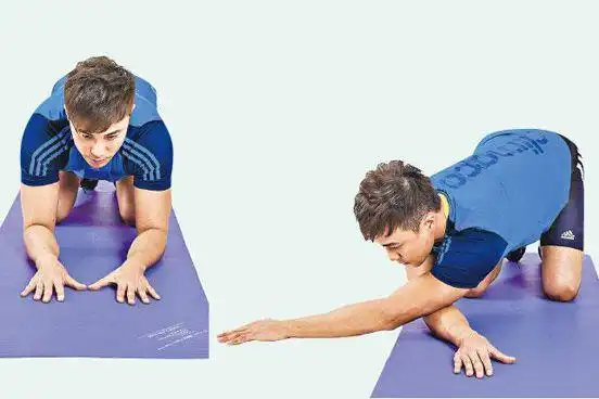 *简单的侧身伸展动作放松拉伸腰方肌(图文)