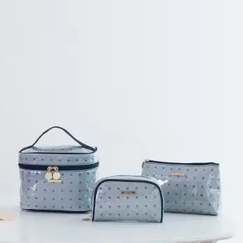 化妆笔眉笔梳子小物品收纳包 拉链椭圆形化妆包 17*7*10cm单个装