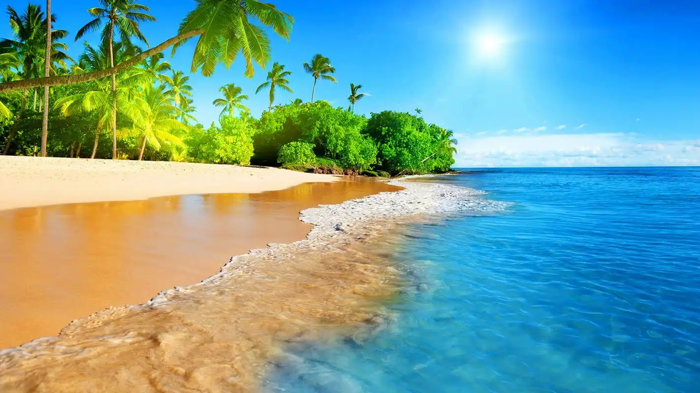 唯美清新海边美景壁纸_超美的意境海边