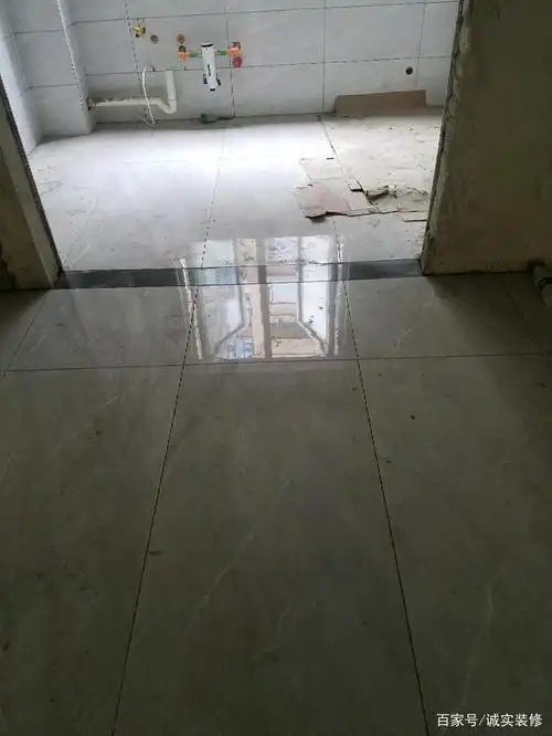 家装铺贴大板地砖的真实效果