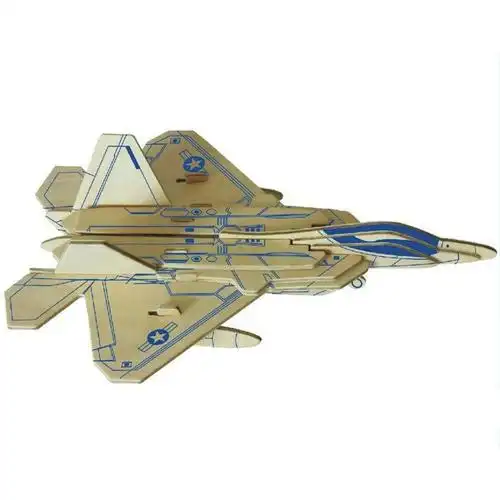 12岁小男孩子益智手工3d模型木质飞机汽车儿童立体拼图玩具7