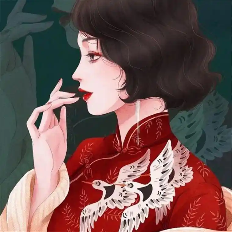 惊艳民国风女生头像