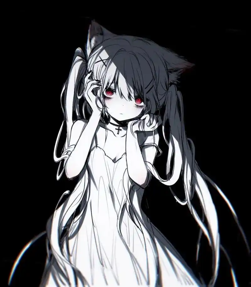 画过的黑暗系头像壁纸 以前画的一部分暗黑系病娇风格头像壁纸,角色是