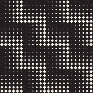 矢量无缝黑色和白色花纹照片