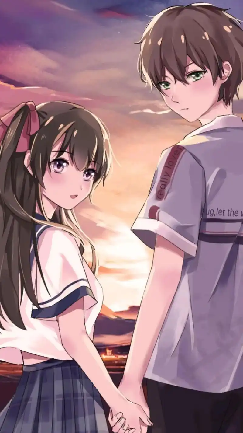 绝美二次元情侣壁纸来啦.#抖音图文 #壁纸手机超清全面屏  - 抖音