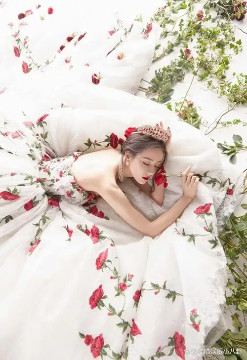 迪丽热巴红毯造型礼服!