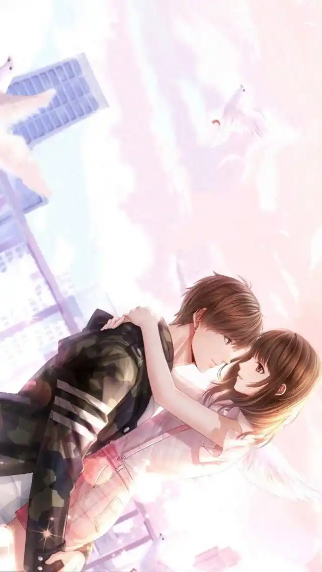唯美动漫情侣插画高清手机壁纸,卡通,卡通,动漫,唯美,高清,插画,手机