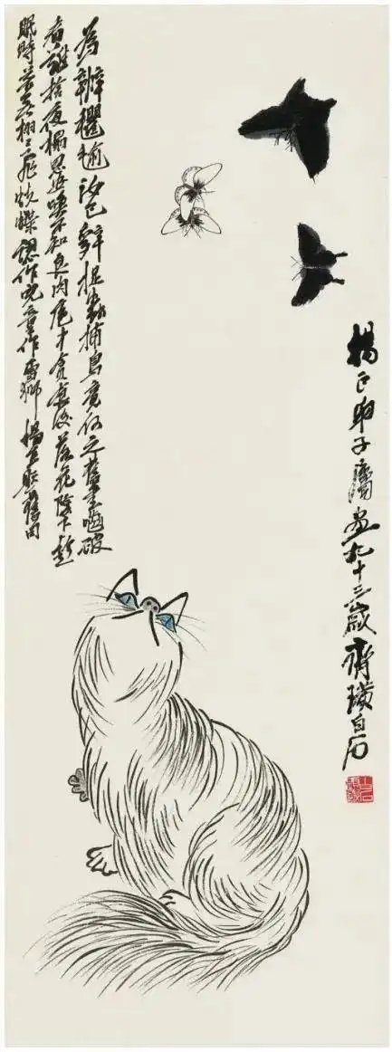 齐白石画猫,太萌了