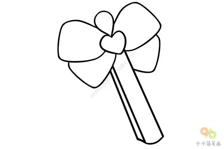 蝴蝶结简笔画图片大全,蝴蝶发夹简笔画素描,发卡头饰简笔画,蝴蝶结