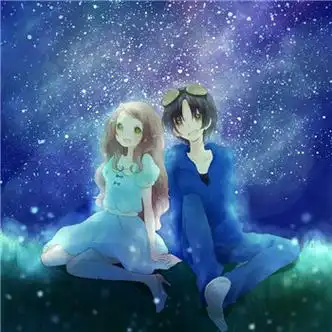 情侣头像星空,动漫头像图片