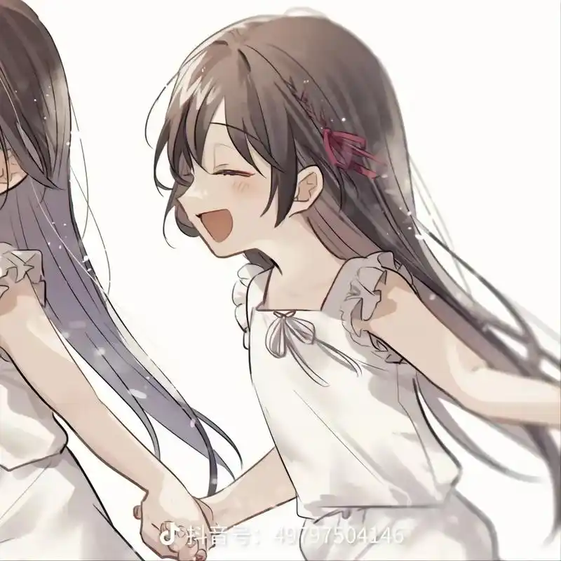 我在努力 #闺蜜二人头像@成鲸～ 粉丝们可以关注她吗?她是 - 抖音