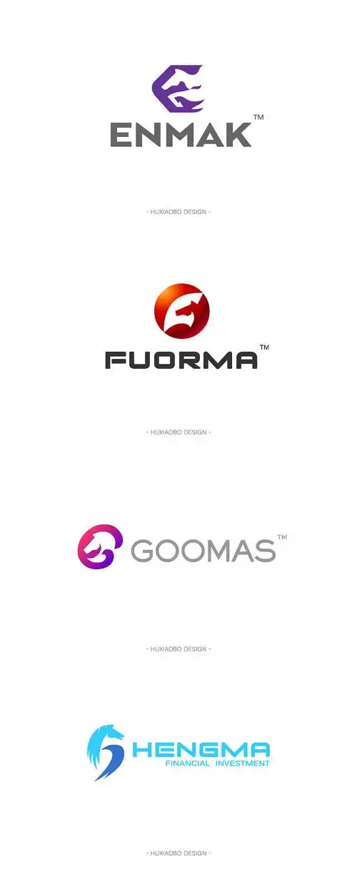 字母结合马的logo集合