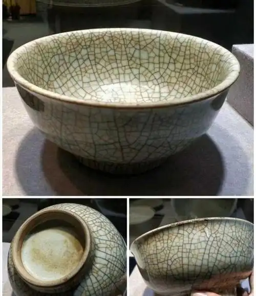 瓷器鉴赏哥釉的开片一定有深浅变化