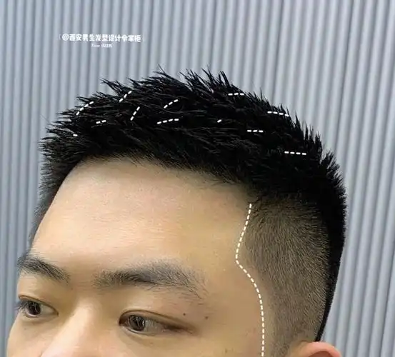 男生夏季粒子头短发