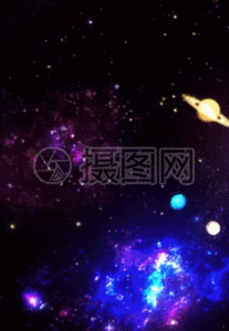蓝色梦幻星空旋转h5动态背景图片素材