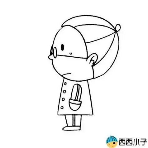 幼儿简笔画人物侧面