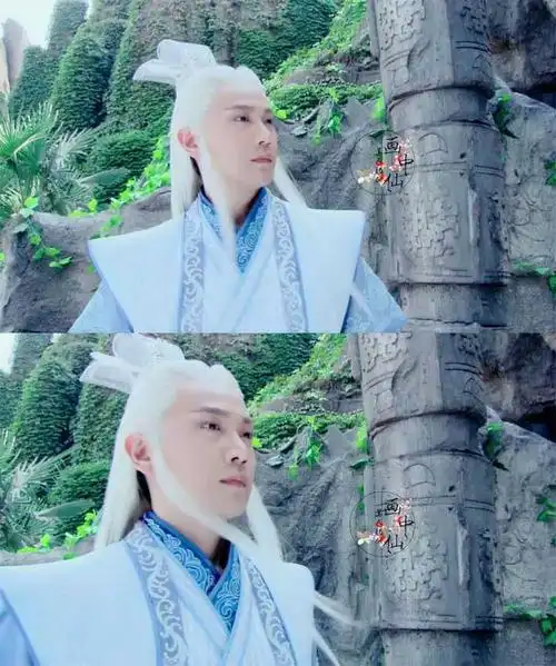 说到白发造型很好看一定少不了张智尧在《古剑奇谭》里饰演的白发师尊