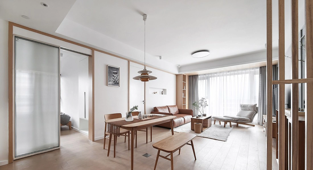 100㎡日式muji风3室2厅,享受慵懒舒适慢生活