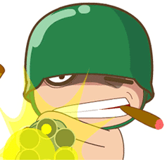 炮炮兵雪茄开火可爱gif动图_动态图_表情包下载_soogif