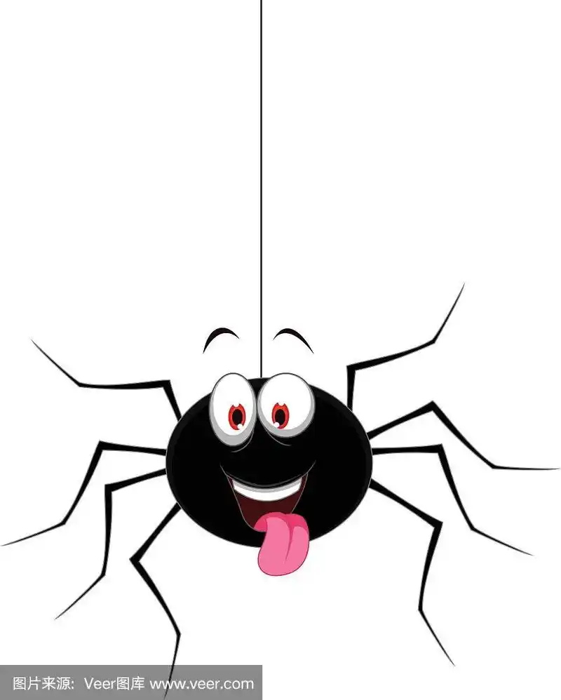 可爱的蜘蛛卡通为您设计