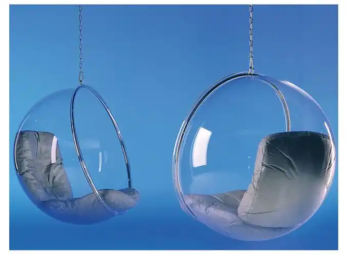 透明泡泡椅网红玻璃球吊椅半球椅亚克力吊篮秋千吊球太空椅北欧