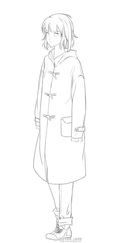 厚的衣服绘制练习—绘画基础提升训练