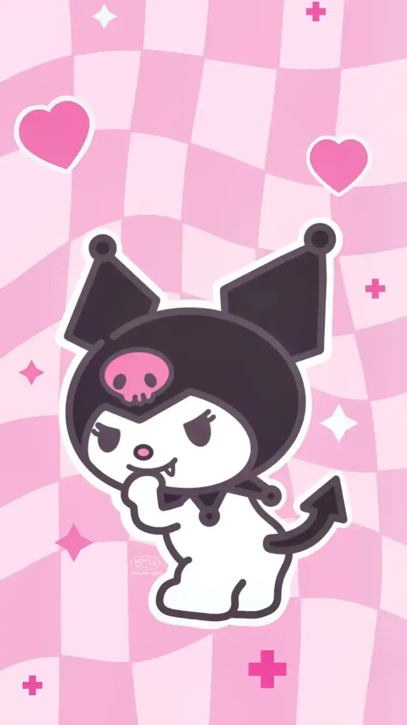 库洛米 #壁纸 #可爱壁纸 #少女心 萌酷小恶魔库洛米,干 - 抖音