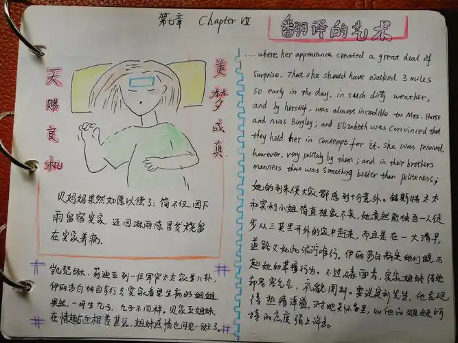 手绘读书笔记《傲慢与偏见》(一) - 简书