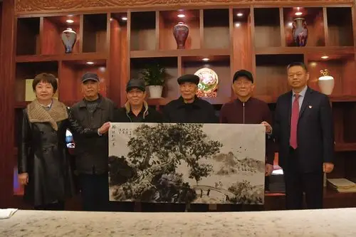 浓墨重彩河南机场集团庆祝建党100周年书画名家作品展开幕