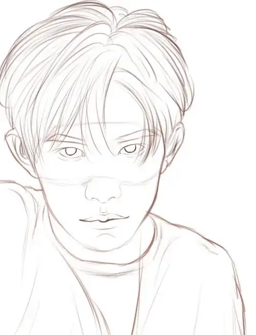 老喜欢千玺了,今天就画了,还在努力啦#绘画日常  #易烊千玺