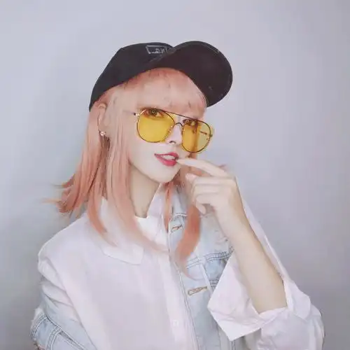 七十七中长假发逼真帅气酷帅长发女生个性花头整顶假发