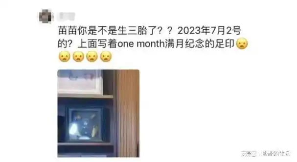 苗苗晒出视频三胎女儿意外露脸侧脸曝光网友耳朵跟郑恺太像