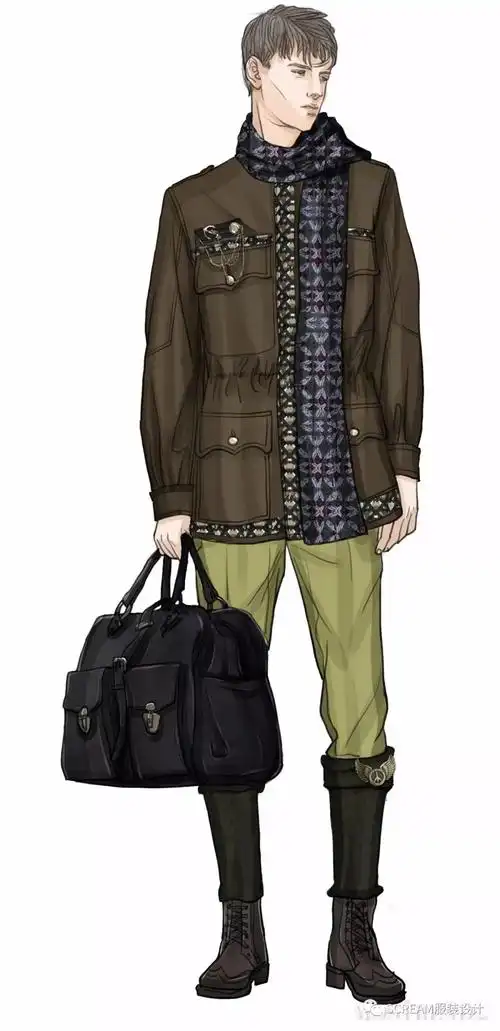 80例效果图赏析(男装)_服装