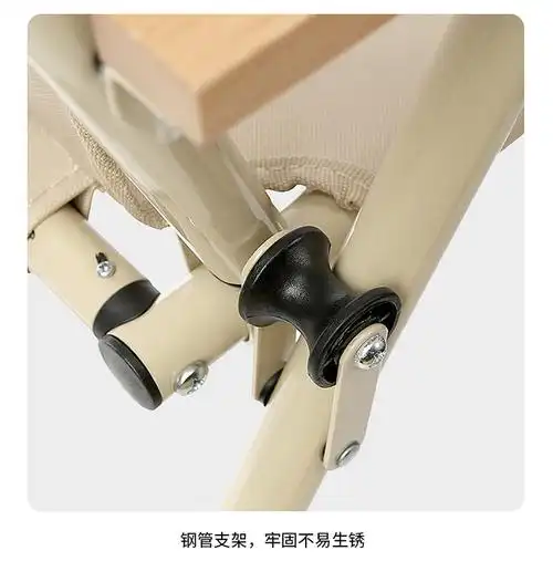 折叠椅子 精致露营折叠椅户外露营郊游便携躺椅单人钢管休闲折叠椅子