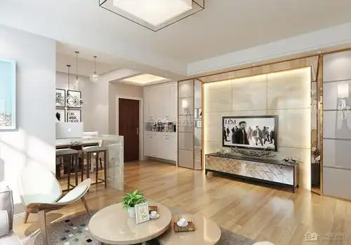 现代简约124平米三房二厅二卫装修案例