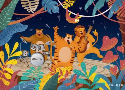 森林音乐节|插画|创作习作|yesone - 原创作品 - 站酷 (zcool)