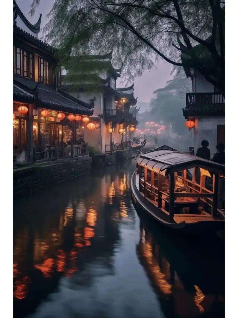 江南烟雨# #唯美意境# #旅游# #古镇