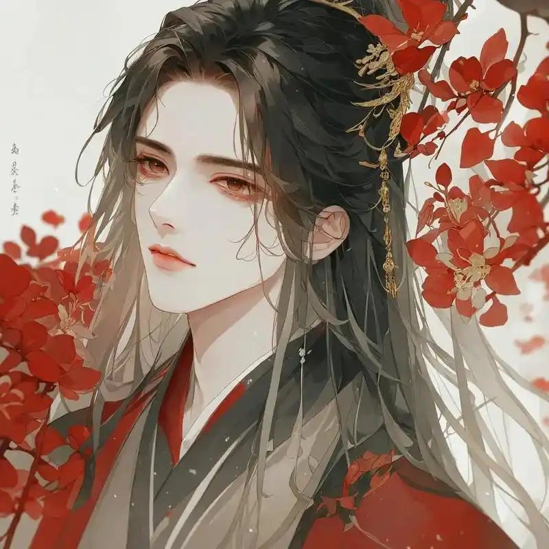 红色系古风帅哥动漫头像,喜欢的自取#绝美古风 #我又来送图啦 - 抖音