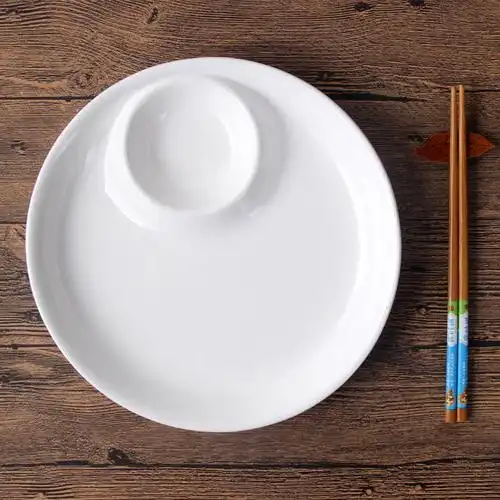 饺子盘带醋碟 陶瓷