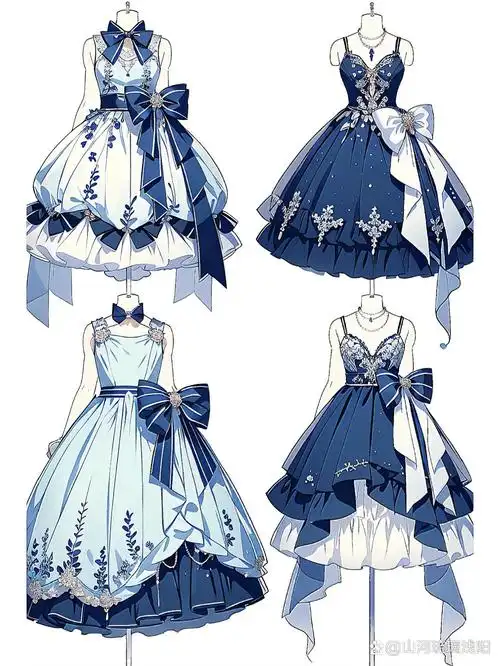 洛丽塔小裙子!服装设计图