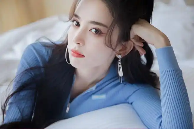 古力娜扎#娜扎高马尾清新写真