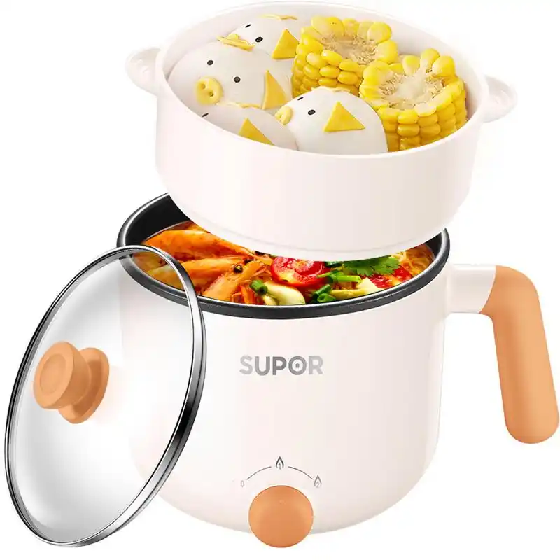 苏泊尔 supor 多功能电煮锅小电锅电蒸锅宿舍小锅 泡面锅 电热锅 带蒸