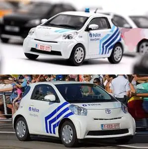j-collection 丰田 toyota iq 2012款 belgium 比利时警车 1:43