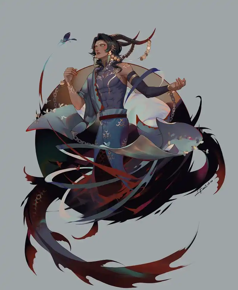 星座拟人 摩羯座 绘师:ly(p id=7457536) 本作品id=65510662